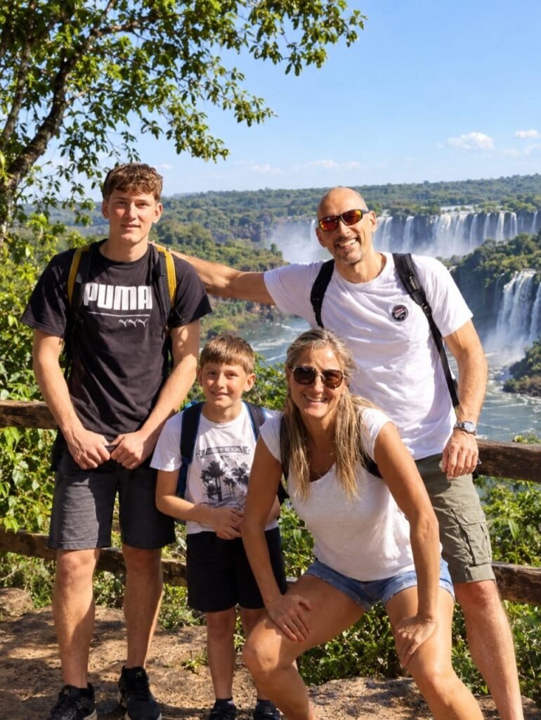 foto famiglia cascate