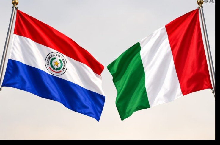Bandiere Paraguay-Italia