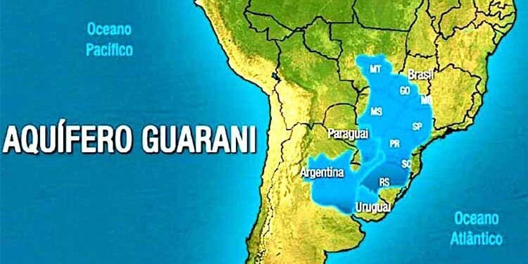 immagine dell'aquifero guaraní