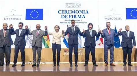 firma tra i presidenti sudamericani e la presidente Europea per il trattato Mercosurmercosur